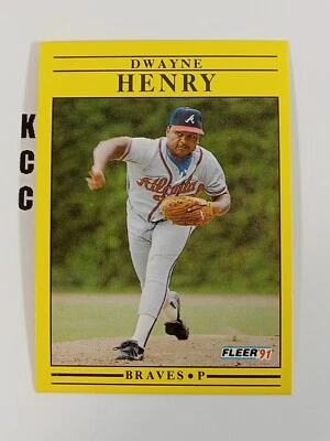 1991 Fleer MLB Baseball Atlanta Braves #692 Dwayne Henry - Image 1 of 2