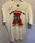 Alabama Crimson Tide 1992 National Champions T-shirt signed Stallings & Langham!