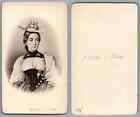 Suter, Thun, femme de Bern costume vintage carte de visite, CDV, provenance albu