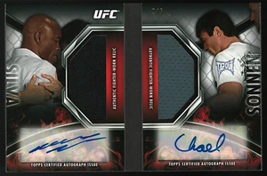 2013 Topps Knockout Memorable Matches Anderson Silva Chael Sonnen Dual Autogramm /5 - Bild 1 von 2