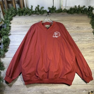 Tourney Jacket Size XL Orange Red Windbreaker Invitational League North End Golf - Picture 1 of 16