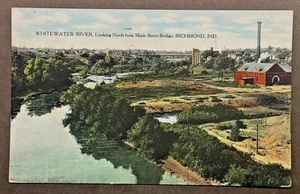 Richmond IN White Water River Lkg. N from Main StreetSHIPS FREE - Picture 1 of 2