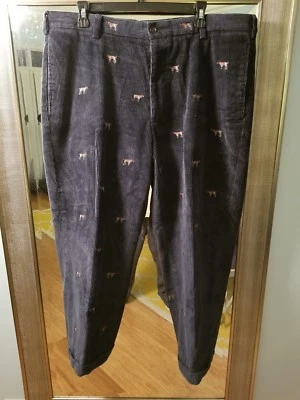 Mens Brooks Brothers navy blue corduroys 40x26 - Image 1 of 4