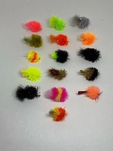 Trout Flies Fly Fishing 3x Blobs Competition Blob Fly ALL COLOURS AVAILABLE - Picture 1 of 33