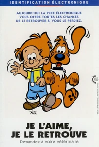 ROBA BOULE ET BILL JE L'AIME JE LE RETROUVE CARTE PUBLICITAIRE VÉTÉRINAIRES 2001 - Picture 1 of 1
