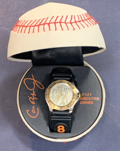 Cal Ripken Jr 2131 Consecutive Games Comemorative Watch In Baseball Case New Cover