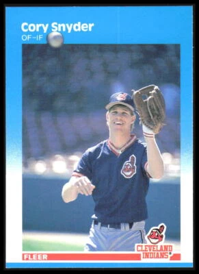 1987 Fleer Cory Snyder #260 Cleveland Indians 5M - Image 1 of 2