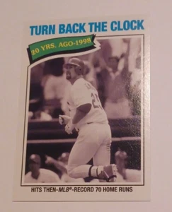 2018 Topps Archives Turn Back The Clock #314, Mark McGwire - Picture 1 of 5
