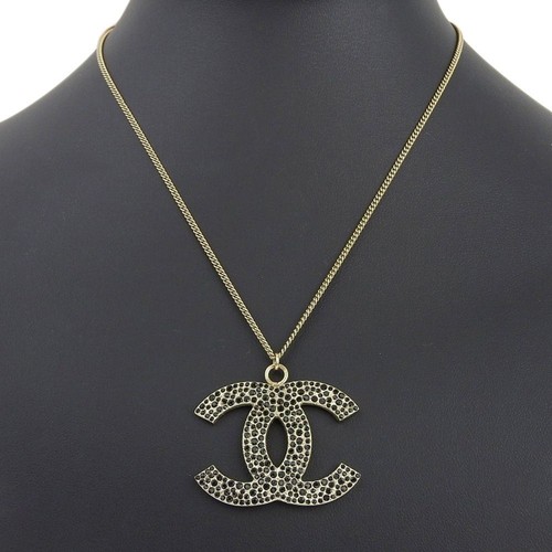 Chanel Coco Mark Placcata in oro 08P Collana Accessori Abbigliamento Donna 13 0g