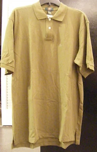 NWT Mens Large Moss Green Short Sleeve Polo Shirt/Macy's Club Room/100% Cotton - Picture 1 of 3