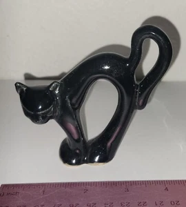 Vintage kleine MCM schwarze Katze Figur - Bild 1 von 2