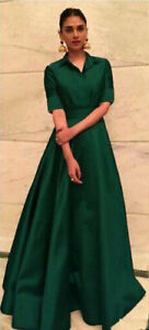 Belle jupe supérieure sexy style célébrité Bollywood style vert cousue designer