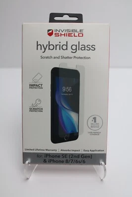 ZAGG Hybrid Glass iPhone SE 2nd Gen 6 6s 7 8 Invisible Shield Screen Protector - Image 1 of 2