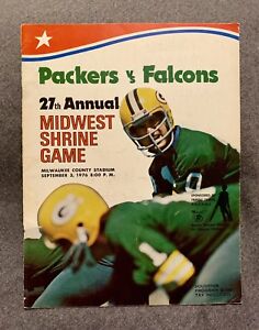 1976 Program Green Bay Packers vs. Atlanta Falcons- Souvenir Program Shrine Game