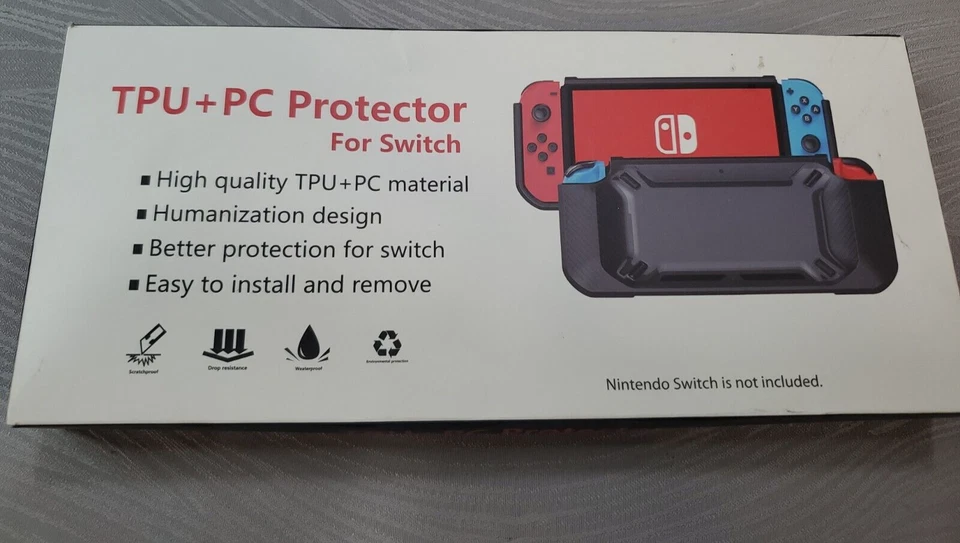 Nintendo Switch TPU Protector TPS-2316 Clear Silicone With Screen Protector  - Image 1 of 2
