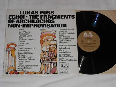 LUKAS FOSS-Echoi (1970) WERGO/HELIODOR LP Foto 1 de 2