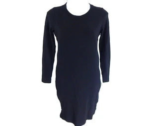 Akris Punto Women 10 Dress Long Sleeve Wool Blend Zip Mesh Panel Black White EUC - Picture 1 of 6