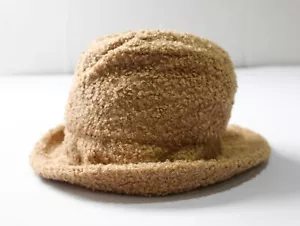 GB Girls Girl's Classic Simple & Soft Sherpa Bucket Hat CL8 Beige One Size NWT - Picture 1 of 6