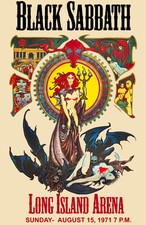 Black Sabbath Concert Poster Reprint Live Long Island 11x17 Quality Poster 