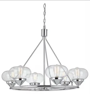 WOW HUGE SALE Chrome Chandelier MSRP $825 / 60% OFF !!! FREE SHIPPING - Picture 1 of 2