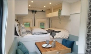 Ford Transit Camper L4H3, Zulassung Wohnmobil, Dusche, autark, TÜV - Bild 1 von 15