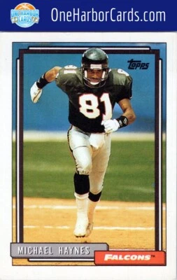 1992 Topps Atlanta Falcons #265b Michael Haynes - Image 1 of 2