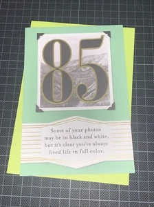 Tarjeta de cumpleaños número 85 Hallmark: Evergreen Joy Inspire Live Life Hike completamente en color - Imagen 1 de 5