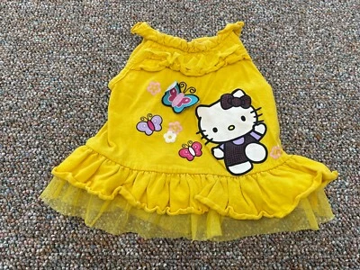 Hello Kitty Girls Yellow Butterfly Top 12M - Image 1 of 3