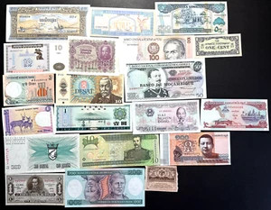World Banknote Auction Lot (20 Notes) VF - UNC - Picture 1 of 3
