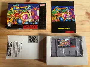 Super Bomberman 2 SNES Complete in Box - Picture 1 of 6