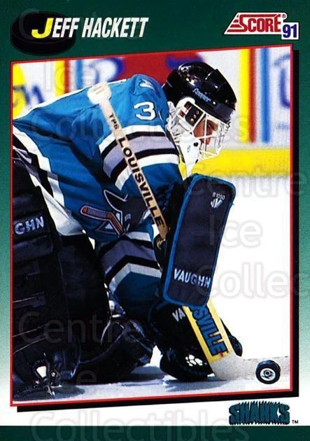 1991-92 Score Rookie Traded #92 Jeff Hackett - Image 1 of 1