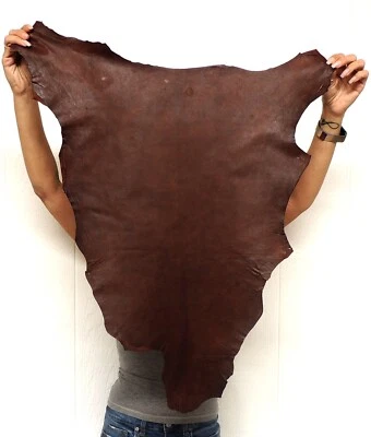 Waxy DISTRESSED Leather Hide for Crafts Hand Bags Cosplay Steampunk LARP Costume - Image 1 of 3