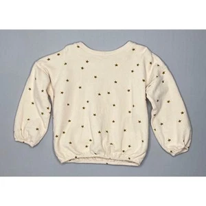 Rylee + Cru Star Print Slouchy Pullover Sweatshirt Boys Girls 4-5 Yrs - Picture 1 of 4