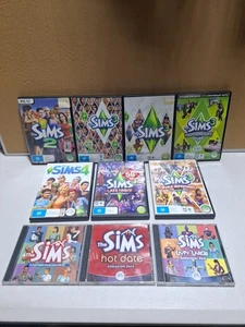 The Sims 1 2 3 4 Expansion Packs PC game lot High End world Adventures Late Nite - Picture 1 of 16