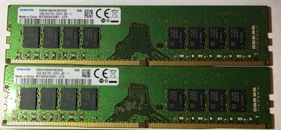 批量 2 件 SamSung 16GB 2Rx8 PC4-266V-UB1-11 DDR4 DIMM 台式机内存 1849 — 第 1/4 张图片