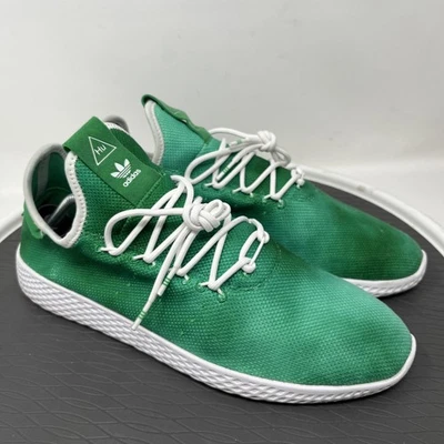Adidas x Pharrell Williams HU Tennis Shoes Sneaker Green/ White Men's 12 DA9619 - Image 1 of 4