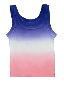 Katie J NYC Tween Girls Livi Dip Dye Stretchy Ribbed Tank Top Size XL(14) - Picture 1 of 3