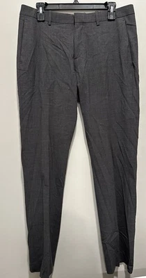 Calça social feminina THEORY lã (95%) carvão, roupa de trabalho; tamanho 33 - Imagem 1 de 4