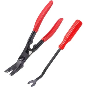 Professional Car Headlight & Door Clip Removal Tool - Metal Panel Trim Pliers - Foto 1 di 19