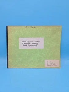 COPY Modern Equipment for Schools of Mechanical Technology Buffalo Forge PB 1916 - Picture 1 of 7