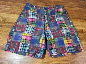 Vintage J Crew Mens Size 29 Madras Plaid Shorts - Picture 1 of 5