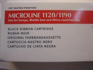 OKI Original Ink Ribbon 43571802 OKI ML-1120 -1190 Signs Black Nylon - Picture 1 of 12