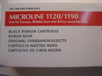 Oki Original Ribbon 43571802 Oki Ml-1120 -1190 Signs Black Nylon - Image 1 of 4