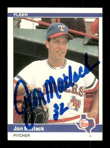 1984 Fleer  422 Jon Matlack signed auto autograph  MZ BXCP56 - Picture 1 of 2