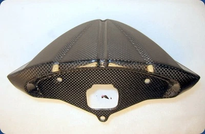 DUCATI SBK 848 1098 1198 CARBON INSTRUMENT DASHBORD PANEL GAUGE COVER plain weav - Image 1 of 4