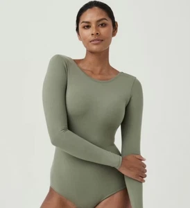 Body Spanx Traje Tú mismo Manga Larga Cuello Redondo Verde Mediano - Imagen 1 de 4