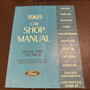 OEM 1969 Factory Ford Car shop Manual Vol. 3 only ELECTRICAL - Picture 1 of 3