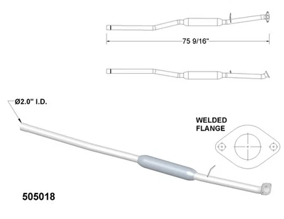 Tubos centrales de escape y escape para Hyundai Tucson Premium 2016-2018 2,0 L L4 GAS D Foto 1 de 2