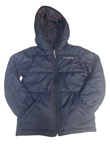Columbia Girls Reversible Hooded Jacket Size 6/7 – Excellent Condition - Picture 1 of 4