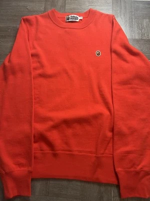 Bape One Point Red Red Crewneck Size M - Image 1 of 4